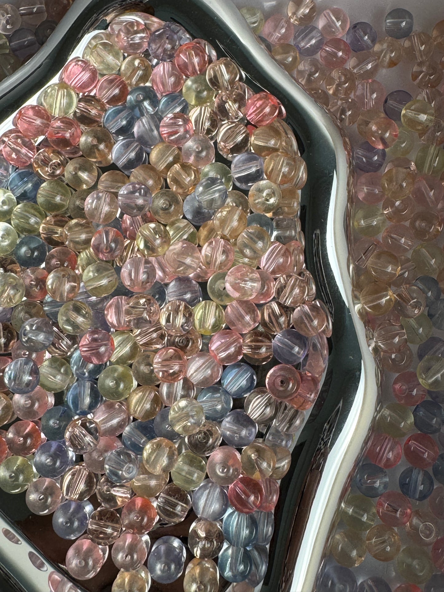 112 8mm clear coloful mix