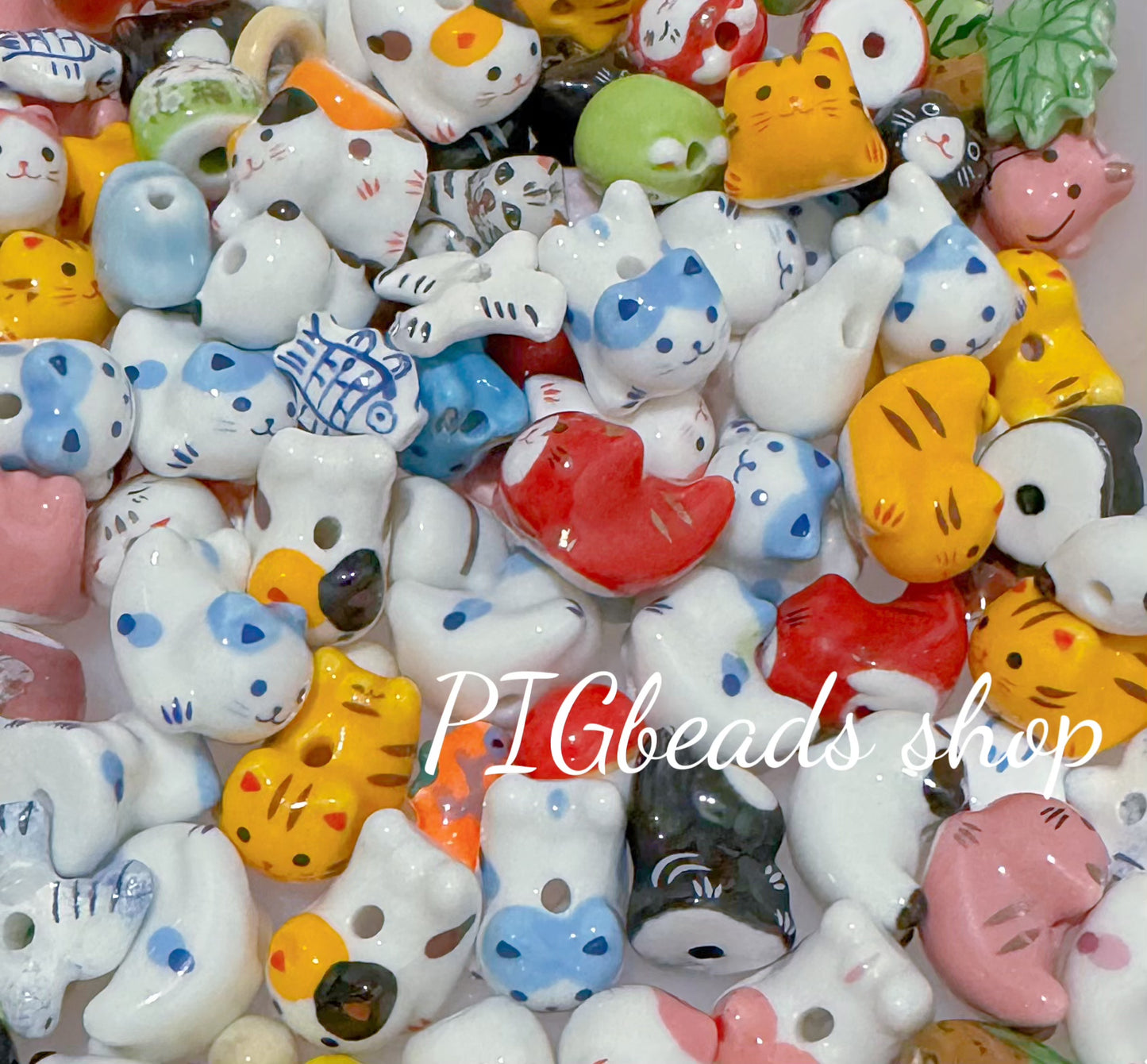 💗Animal Ceramic Beads~(WORLDWLDE shipping)