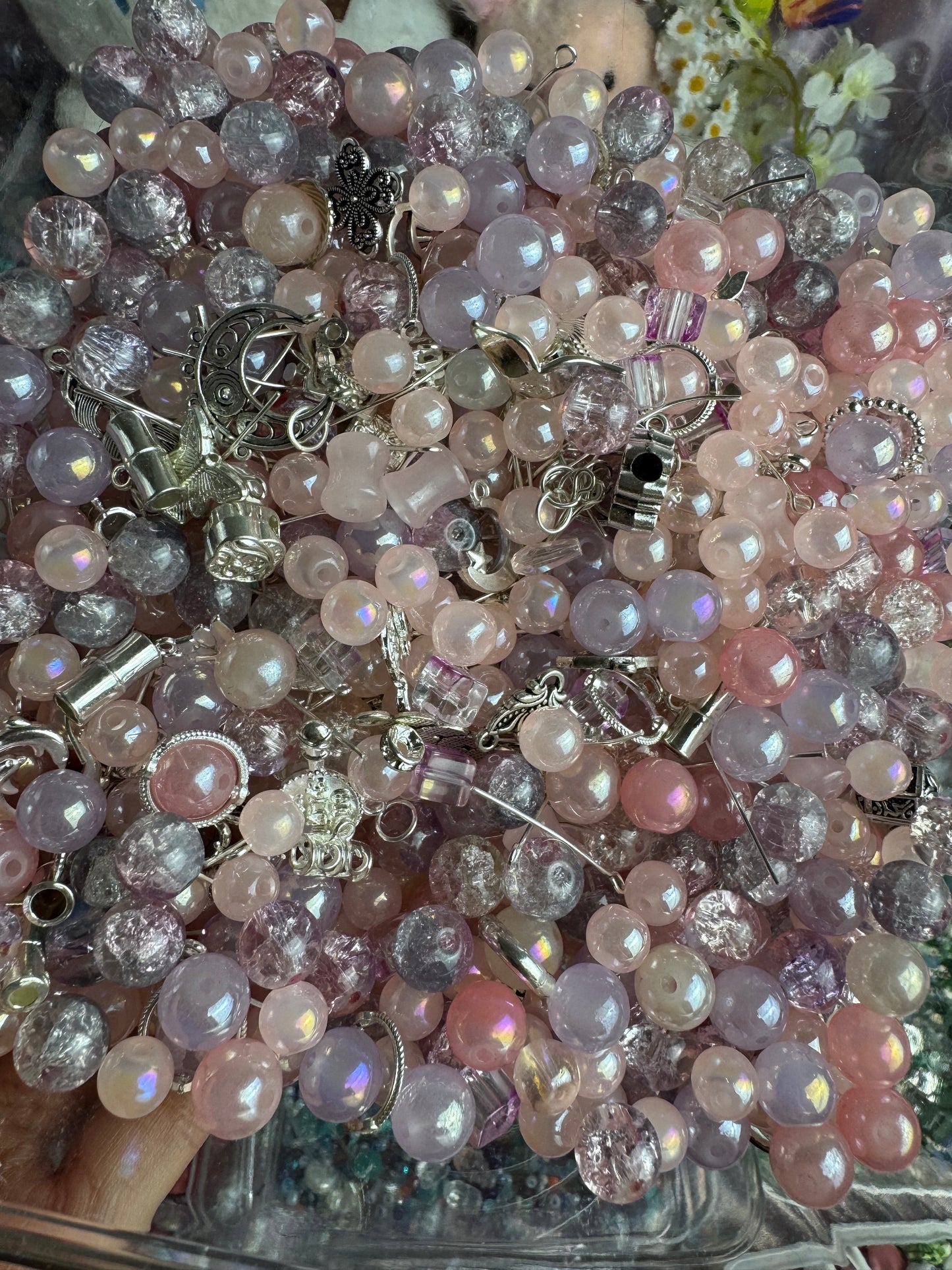 Glass beads mix💗WORLDWIDE free shipping over 55$