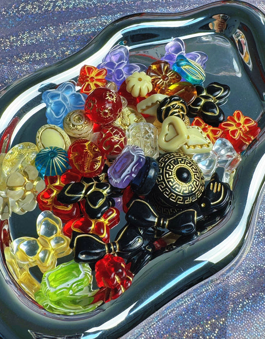 Jack-style Acrylic beads