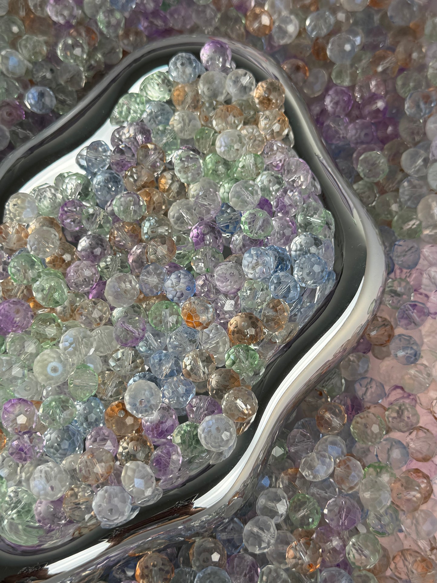 42 crystal beads mix 10mm