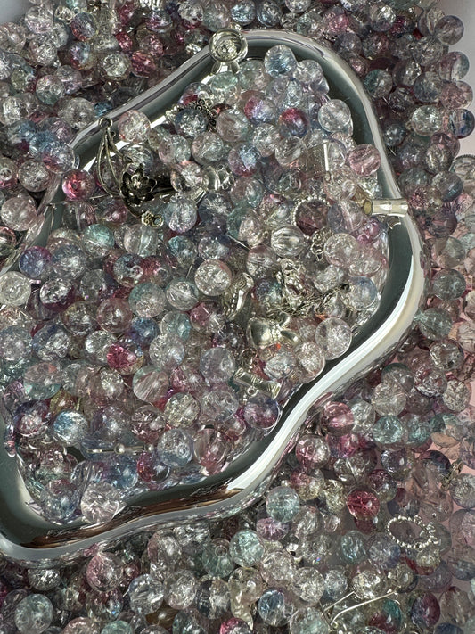 21 crack beads pinkmix
