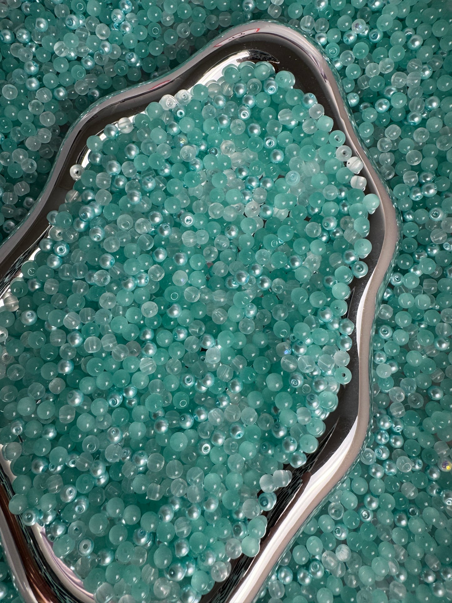 49 4mm teal mix