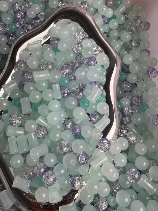 92 teal purple mix