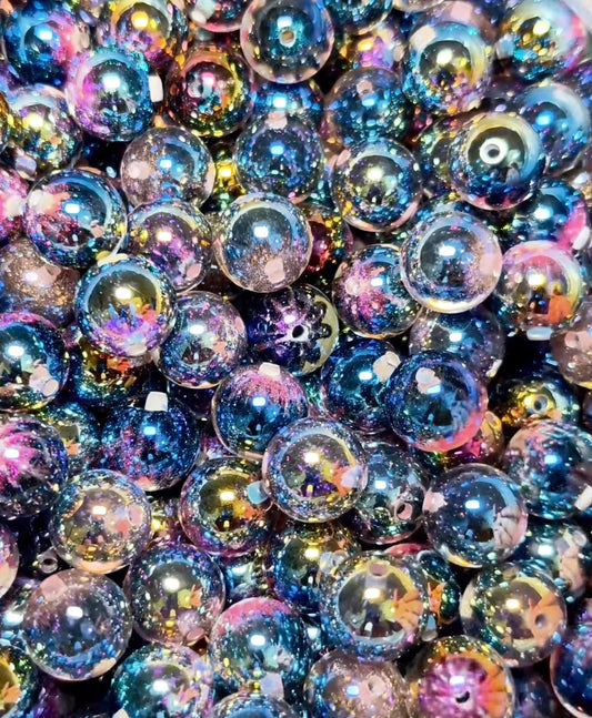 Ultra-cool dark style, Christmas keychain resin beads, high-quality custom design.