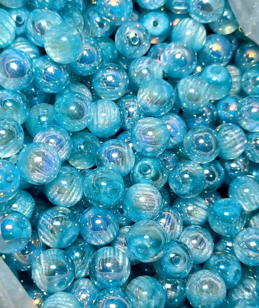Luxury Custom 16mm Resin Bead Sea Whale Blue